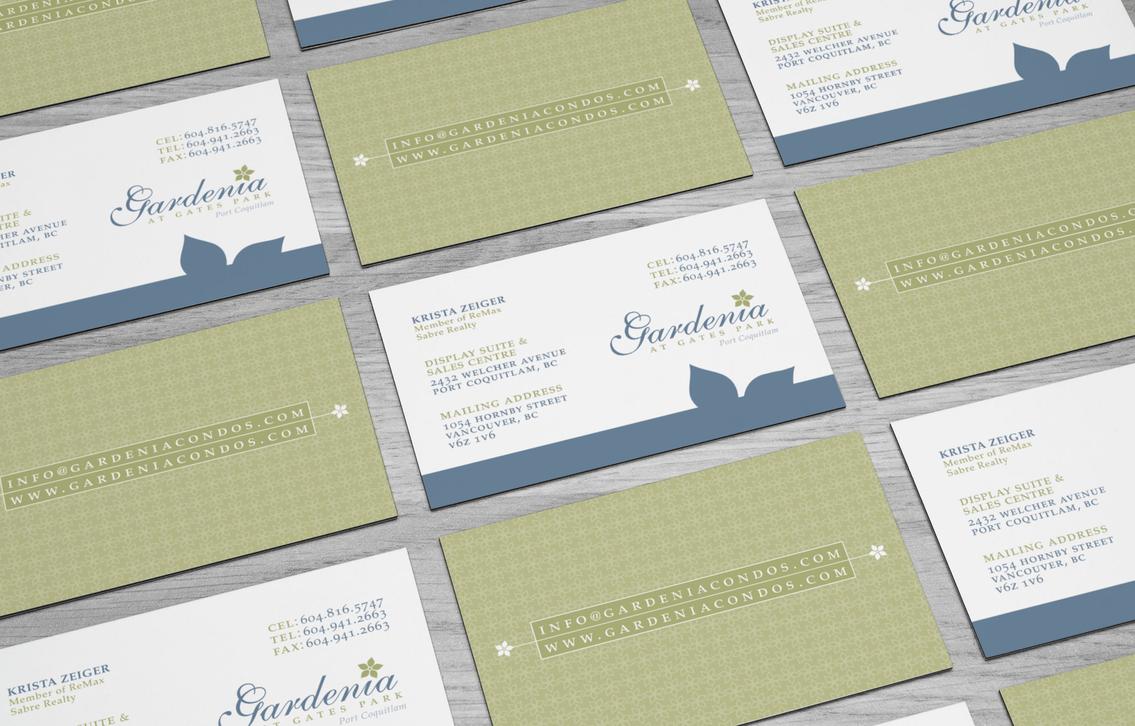 Vancouver Real Estate Project Branding Business Card Design
