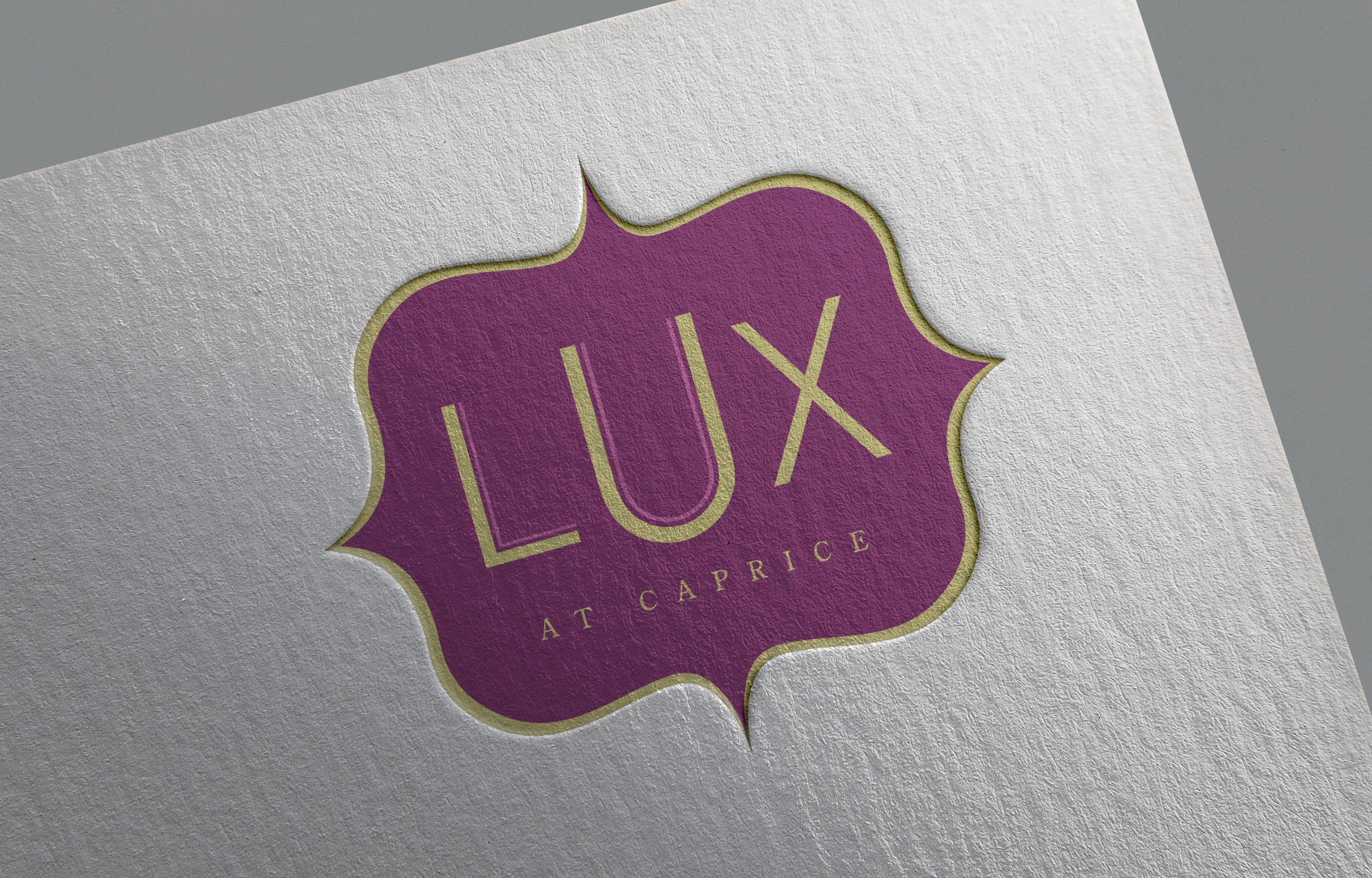 Lux at Caprice - Vancouver Restaurant Branding & Logo Design