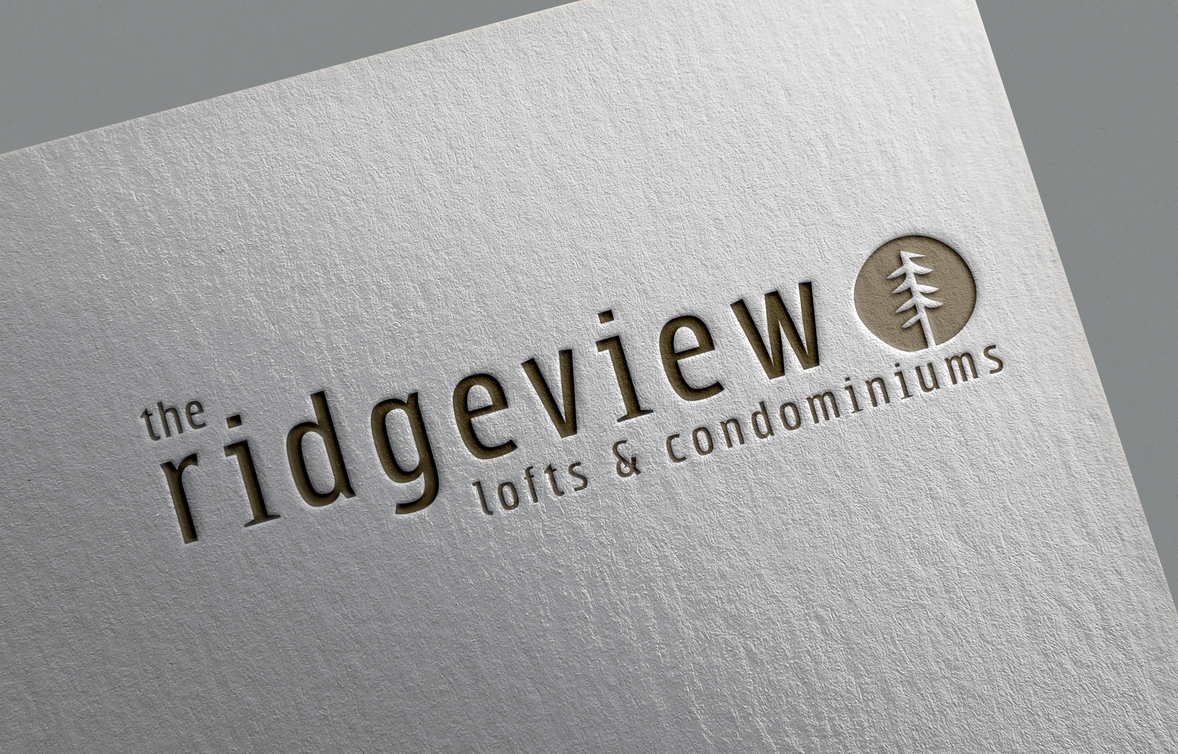 The Ridgeview - Vancouver Real Estate Project Branding + Logo Design